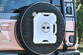 SPARE TIRE COVER CONTAINER